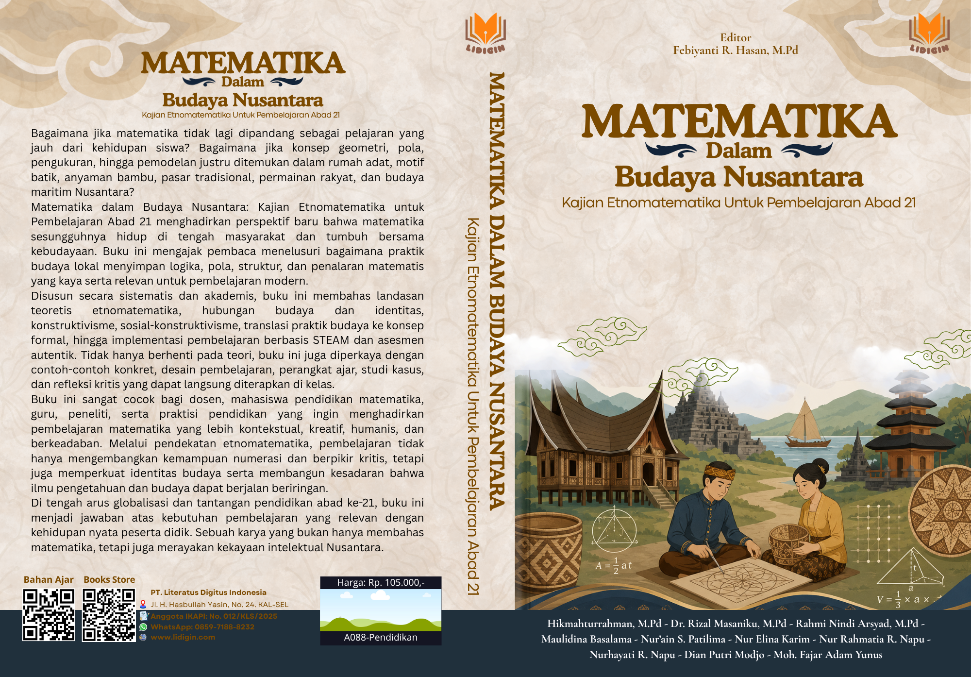 88. Cover Matematika dalam Budaya Nusantara Kajian Etnomatematika untuk Pembelajaran Abad 21